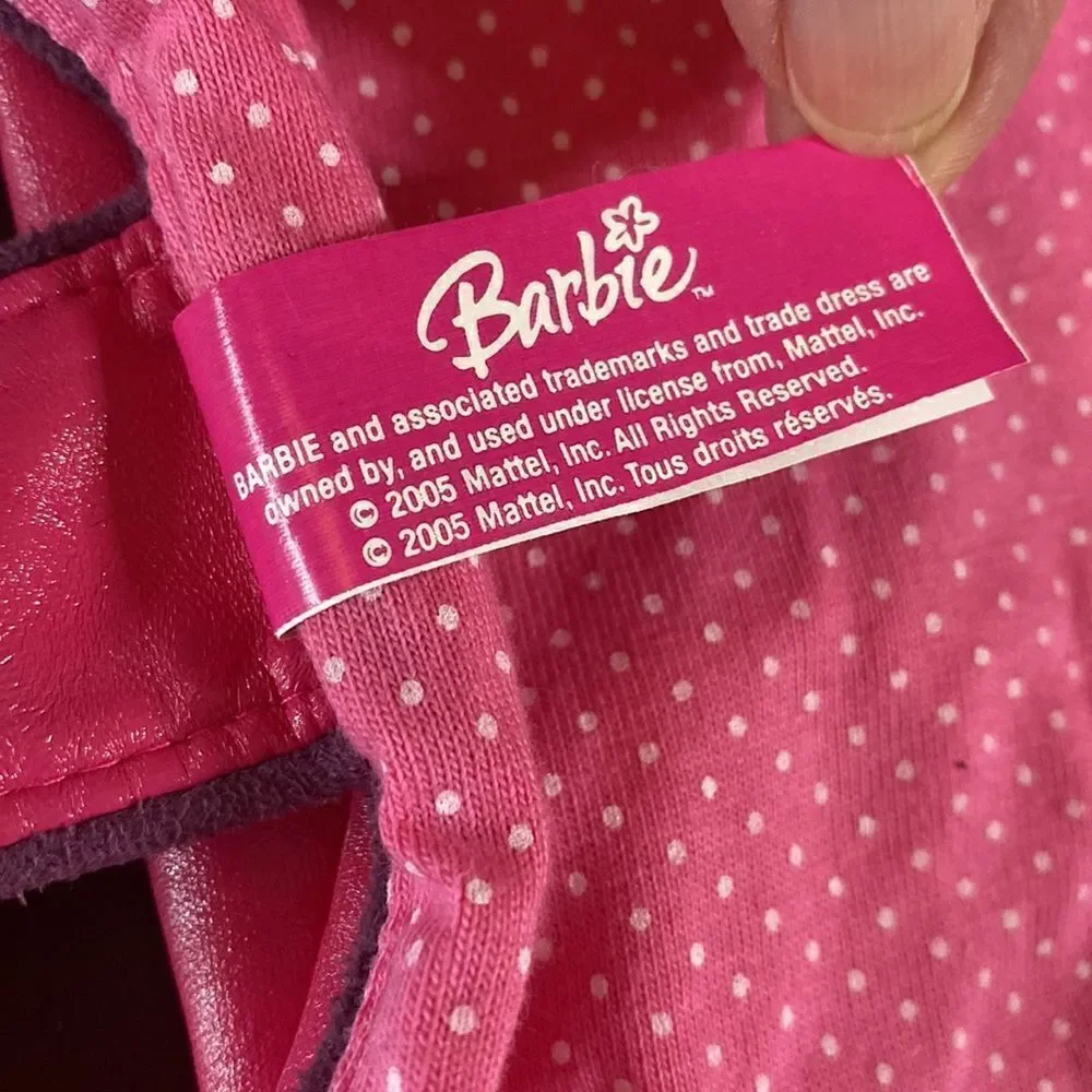 BARBIE Pink Fashion Vinyl Dog Coat Vest